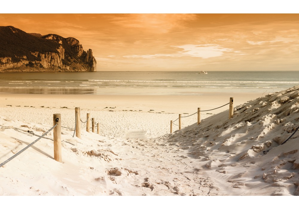 Wallpaper Fotobehang Vlies Strand Zee Creme 254x184cm Kinderkamerart Nl Free
