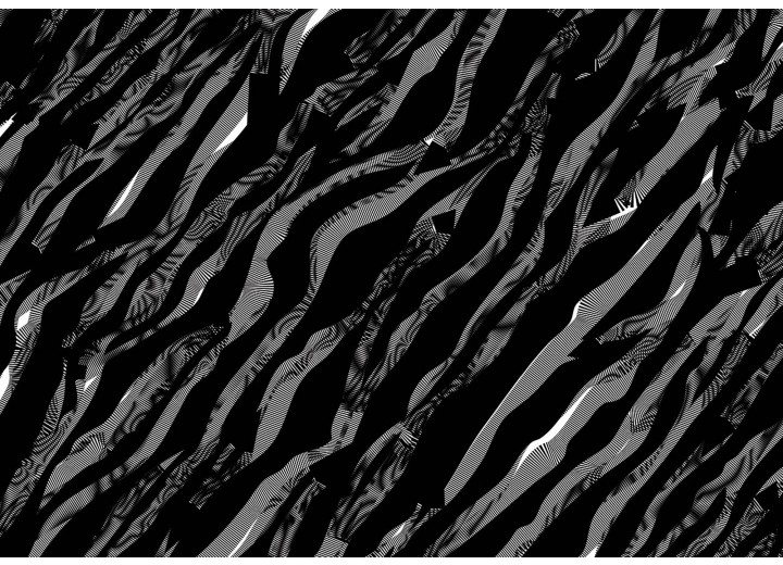 Fotobehang Vlies | Abstract | Zwart | 254x184cm