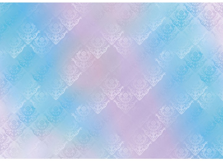 Fotobehang Vlies | Klassiek | Roze, Blauw | 254x184cm