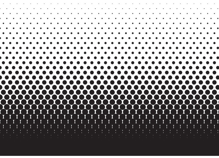 Fotobehang Vlies | Abstract | Zwart, Wit | 254x184cm