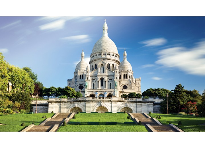 Fotobehang Vlies | Stad | Blauw, Groen | 254x184cm