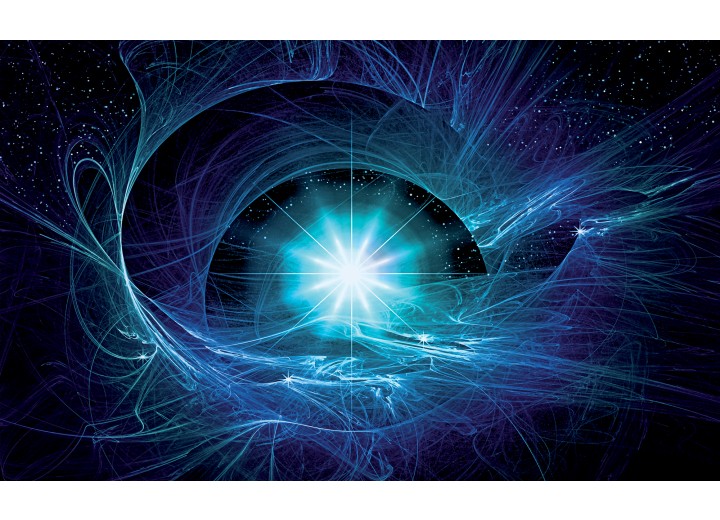 Fotobehang Vlies | Abstract | Blauw | 254x184cm