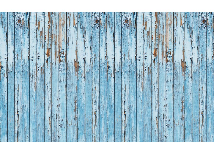 Fotobehang Vlies | Hout, Landelijk | Blauw | 254x184cm