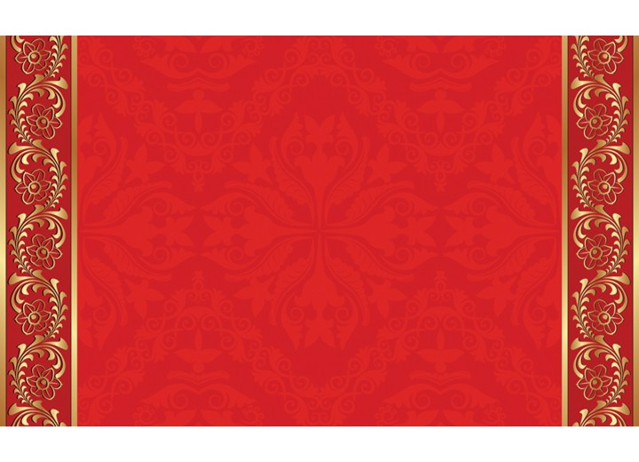 Fotobehang Vlies | Klassiek | Rood, Goud | 254x184cm