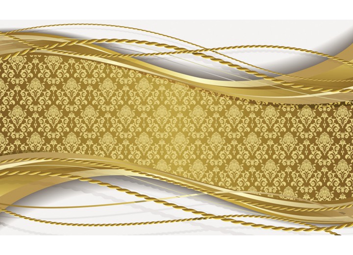 Fotobehang Vlies | Klassiek | Goud, Wit | 254x184cm