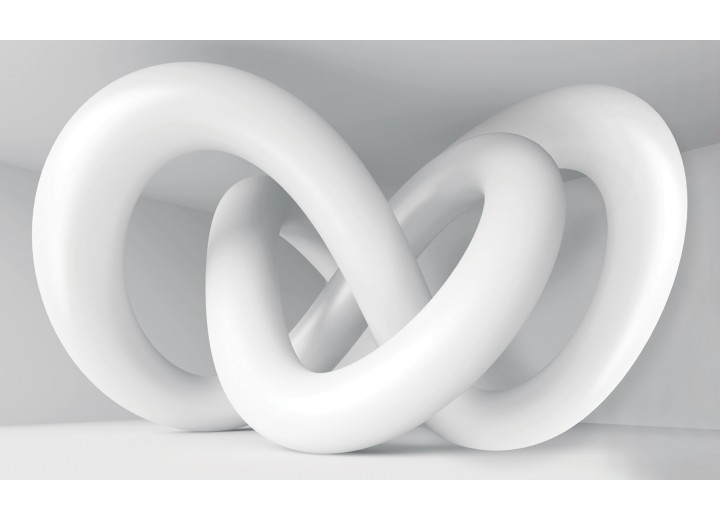 Fotobehang Vlies | 3D, Design | Grijs | 254x184cm