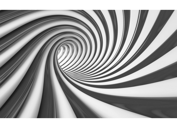 Fotobehang Vlies | Design, Diepte | Zwart | 254x184cm