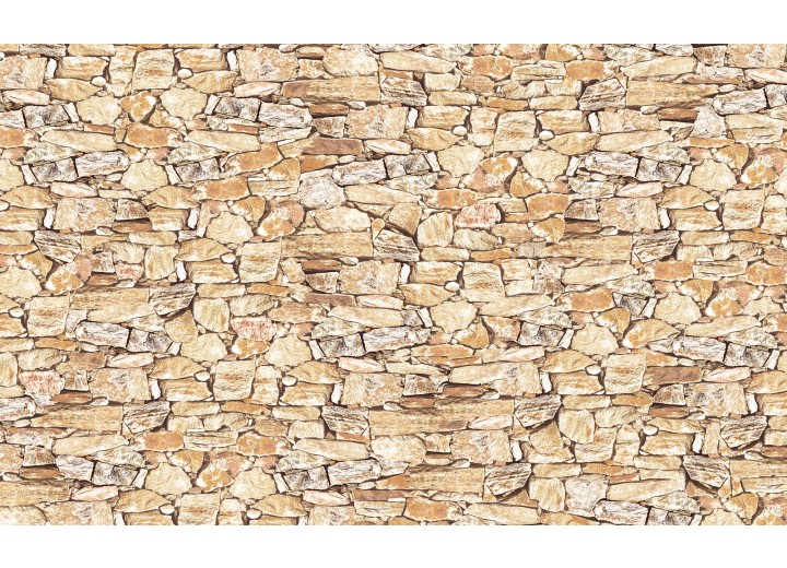 Fotobehang Vlies | Muur, Stenen | Crème | 254x184cm