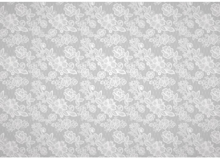 Fotobehang Vlies | Bloemen | Grijs | 254x184cm