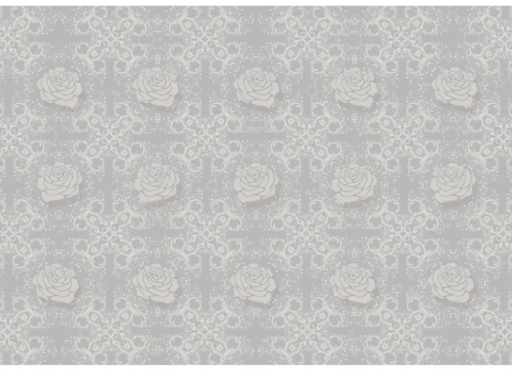 Fotobehang Vlies | Rozen, Bloemen | Grijs | 254x184cm
