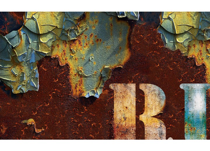 Fotobehang Vlies | Industrieel | Bruin, Groen | 254x184cm