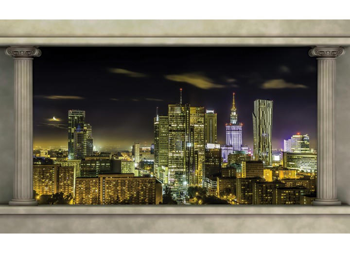 Fotobehang Vlies | Skyline, Modern | Grijs | 254x184cm