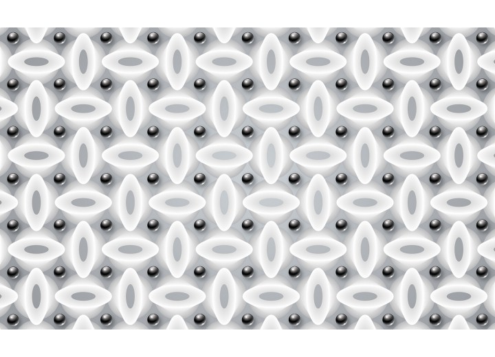 Fotobehang Vlies | Modern | Zwart, Wit | 254x184cm
