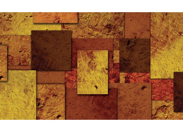Fotobehang Vlies | Modern | Bruin, Oranje | 254x184cm