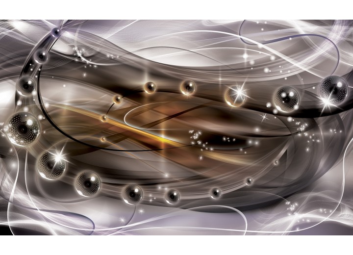 Fotobehang Vlies | 3D, Design | Paars | 254x184cm