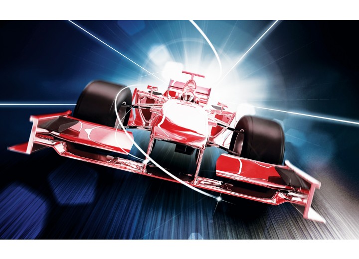 Fotobehang Vlies | Formule 1 | Rood | 254x184cm