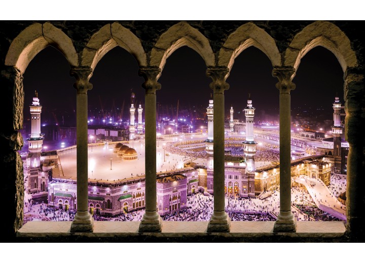 Fotobehang Vlies | Steden | Paars | 254x184cm