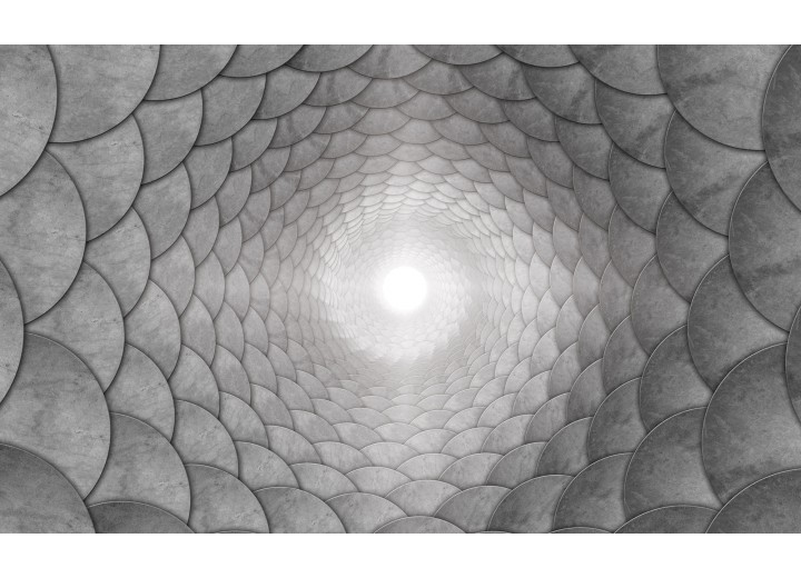 Fotobehang Vlies | 3D | Grijs | 254x184cm