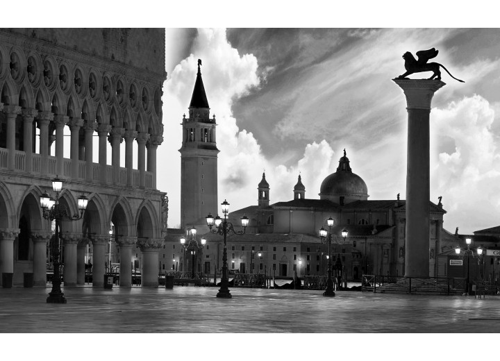 Fotobehang Vlies | Venetië, Steden | Zwart | 254x184cm
