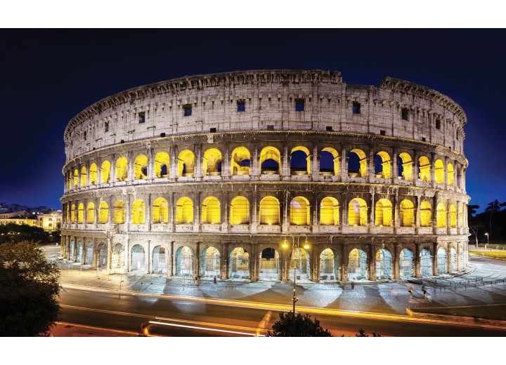 Fotobehang Vlies | Rome, Steden | Geel | 254x184cm