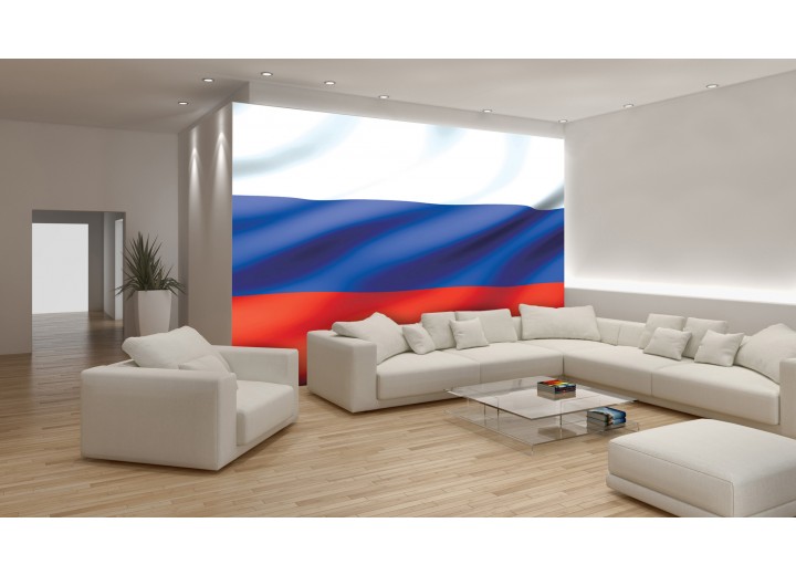 Fotobehang Vlag | Rood, Wit | 152,5x104cm