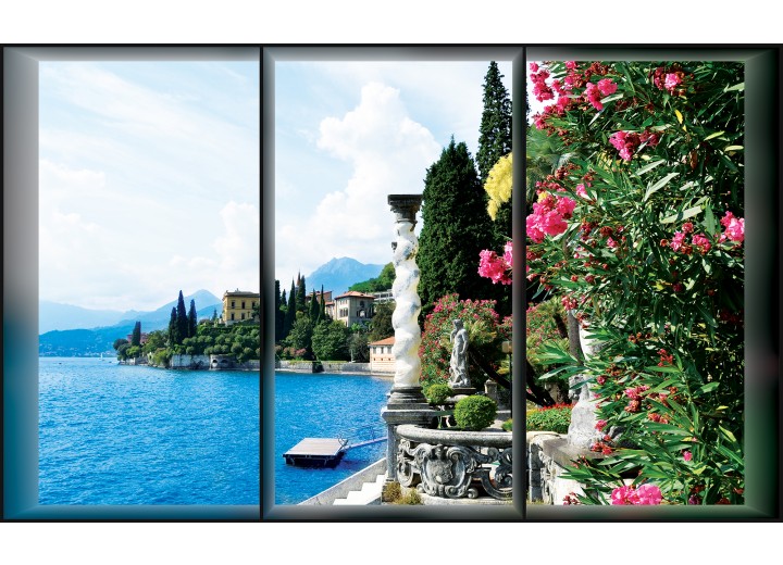 Fotobehang Vlies | Lake | Blauw | 254x184cm