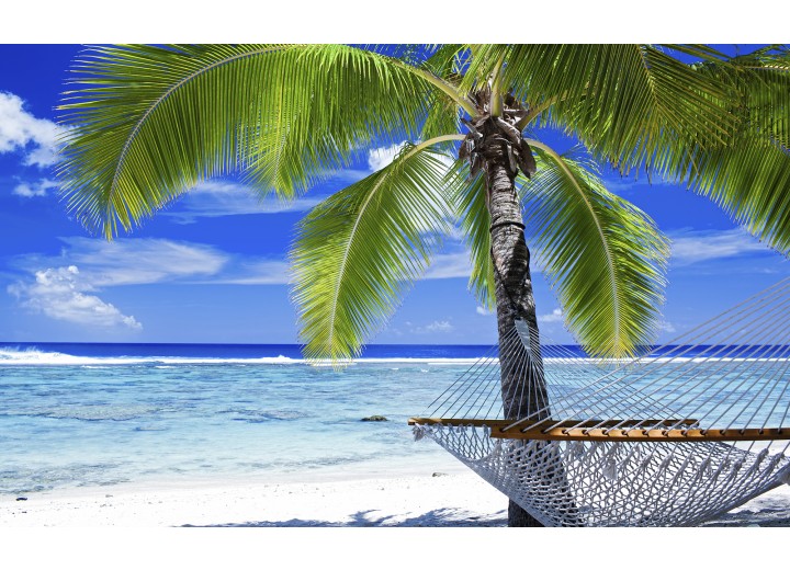 Fotobehang Vlies | Zee | Blauw, Groen | 254x184cm