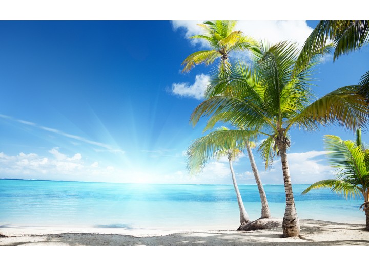 Fotobehang Vlies | Strand | Blauw | 254x184cm