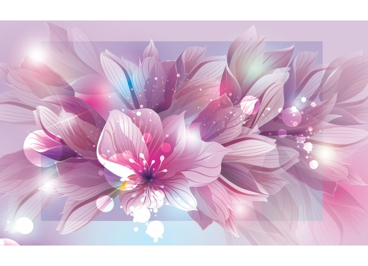 Fotobehang Vlies | Bloemen | Roze | 254x184cm