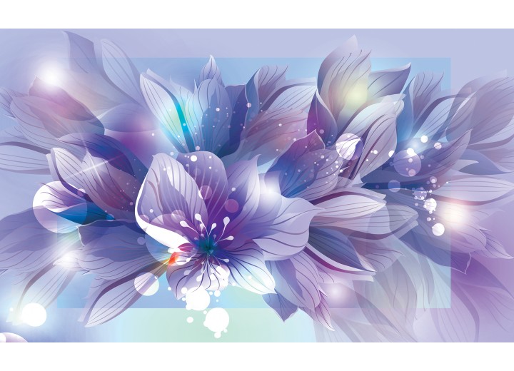 Fotobehang Vlies | Bloemen | Paars | 254x184cm