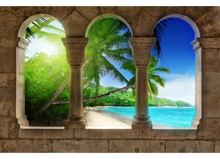 Fotobehang Vlies | Tropisch | Groen | 254x184cm