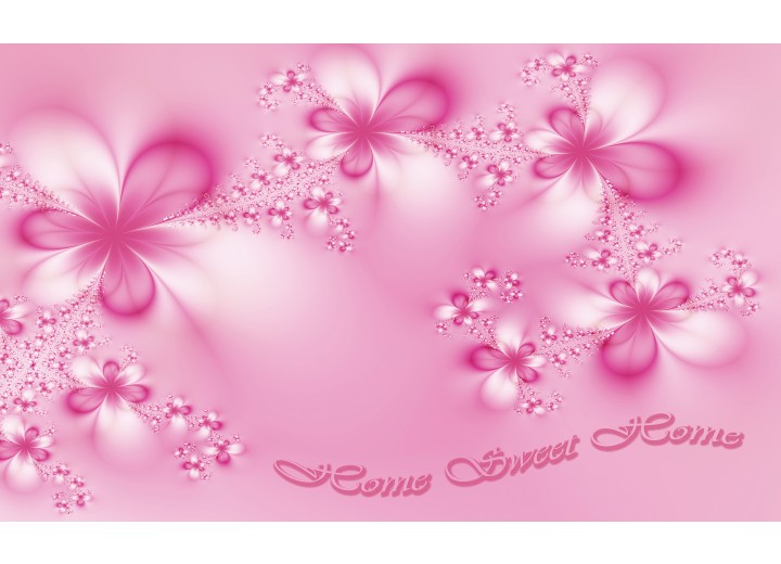 Fotobehang Vlies | Bloemen | Roze | 254x184cm