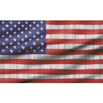 Fotobehang Vlag | Rood, Wit | 152,5x104cm