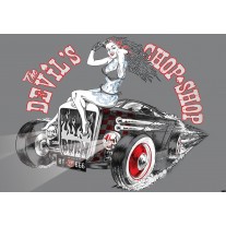 Fotobehang Alchemy Gothic | Grijs, Rood | 152,5x104cm