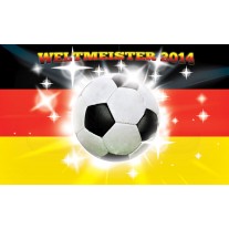 Fotobehang Voetbal | Geel, Zwart | 152,5x104cm