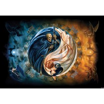 Fotobehang Alchemy Gothic | Blauw | 152,5x104cm