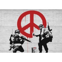 Fotobehang Street Art | Rood | 152,5x104cm