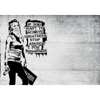 Fotobehang Street Art | Zwart, Wit | 152,5x104cm
