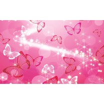 Fotobehang Abstract, Vlinder | Roze | 104x70,5cm