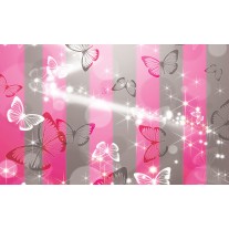 Fotobehang Abstract, Vlinder | Roze | 152,5x104cm