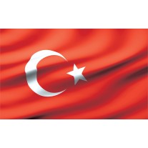 Fotobehang Vlag | Rood | 152,5x104cm
