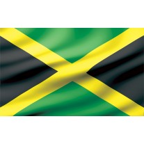 Fotobehang Vlag | Zwart, Groen | 104x70,5cm
