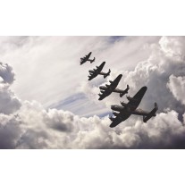 Fotobehang Planes | Grijs | 152,5x104cm