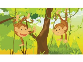 Fotobehang Jungle | Groen, Bruin | 152,5x104cm