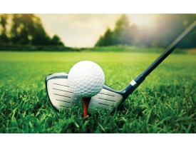Fotobehang Golf | Groen, Wit | 208x146cm