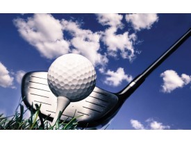 Fotobehang Golf | Blauw, Wit | 416x254