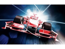 Fotobehang Papier Formule 1 | Rood | 254x184cm