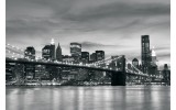 Fotobehang Vlies | New York | Zwart, Wit | 254x184cm