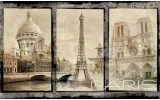 Fotobehang Vlies | Parijs | Sepia | 254x184cm