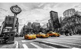 Fotobehang Vlies | New York | Zwart, Geel | 254x184cm